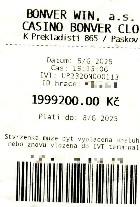Big Win Paskov červen 2025