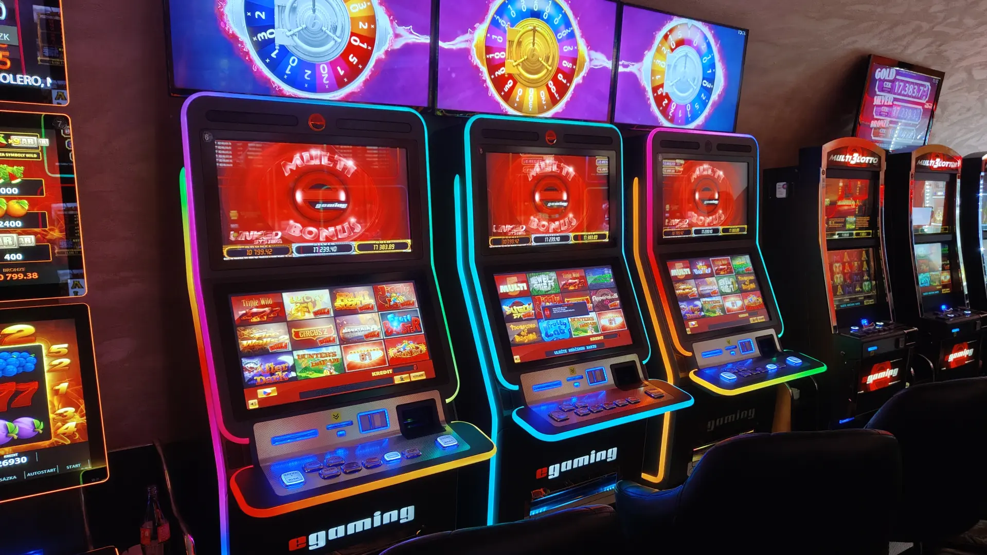 Nové Multi Bonus kabinety od e-gaming právě v Casinech Bonver!