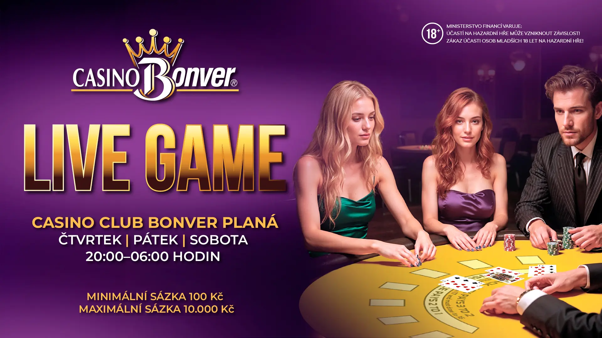 Live Game Planá Blackjack