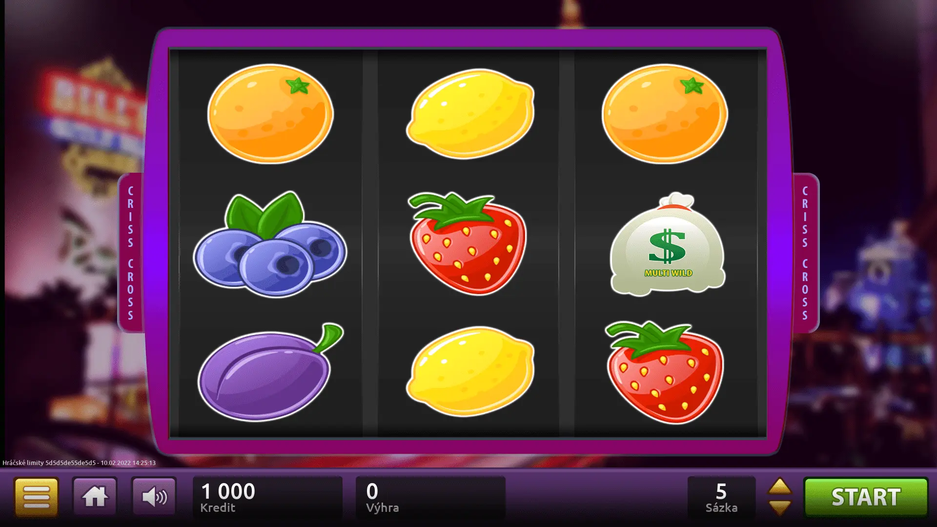 VEGAS FRUITS 27 je hra se třemi válci, obsahuje 10 různých symbolů a 27 výherních linií