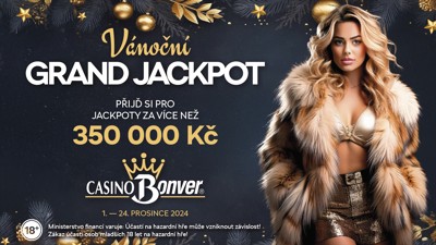 Vánoční Grand Jackpot v Casinech a Clubech Bonver