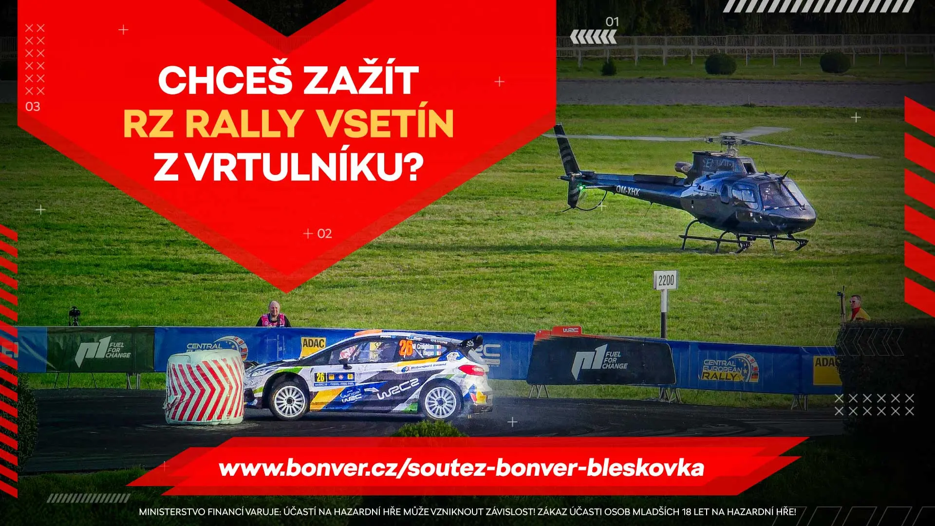 Zažijte RZ Rally Vsetín z vrtulníku